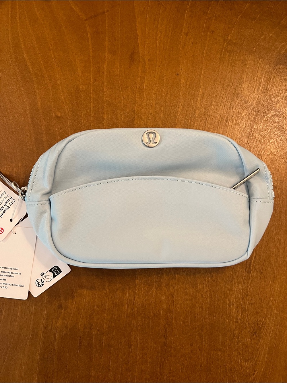 Lululemon Foam Cloud Blue City Essentials Mini Pouch NEW WITH TAGS NWT